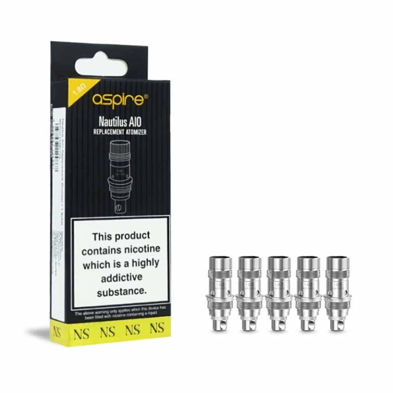 Aspire Nautilus X Coils 1,8 Ohm – 5er Packung, Für E-Zigaretten, Nikotinfrei