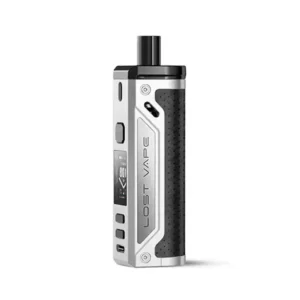 Lost Vape Thelema Pod Vape Kit Stainless Grain Leather | Guardian Vape Shop