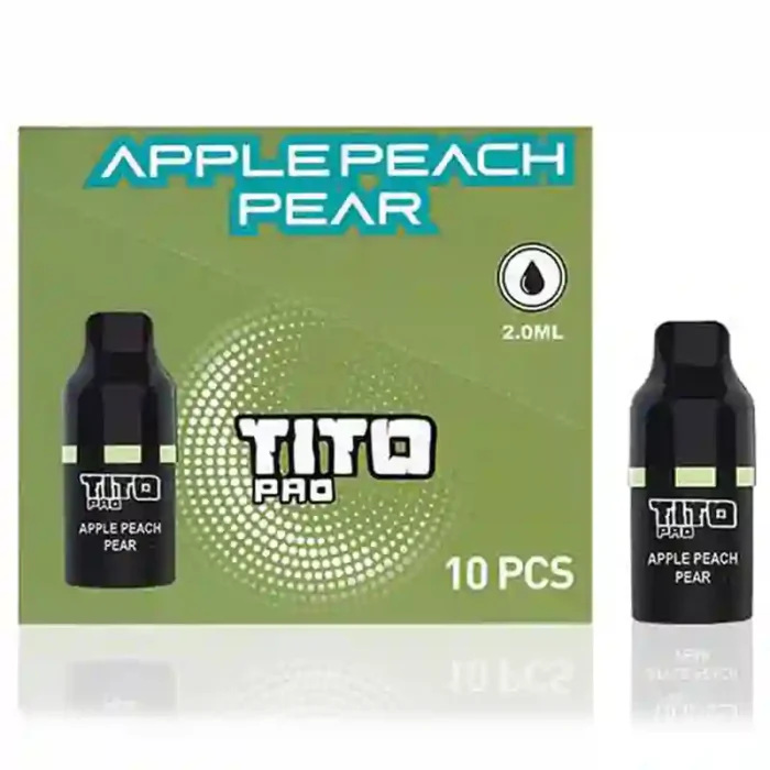 Tito Pro Pods Vape Prefilled Replacement Apple Peach Pear | Guardian Vape Shop