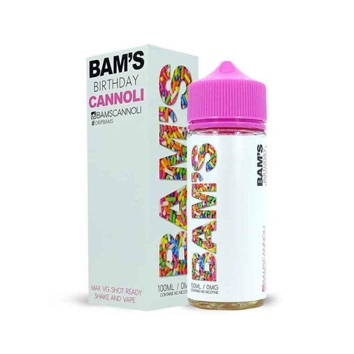 BAMS Cannoli Range Shortfill E-liquid | Guardian Vape Shop