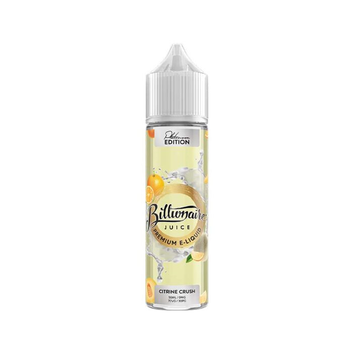 Billionaire Juice Platinum Edition Shortfill E-liquid | Guardian Vape Shop