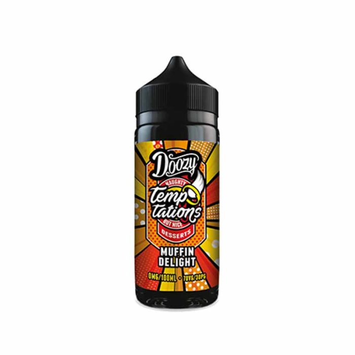 Doozy Temptations Range Shortfill E-liquid Muffin-Delight | Guardian Vape Shop
