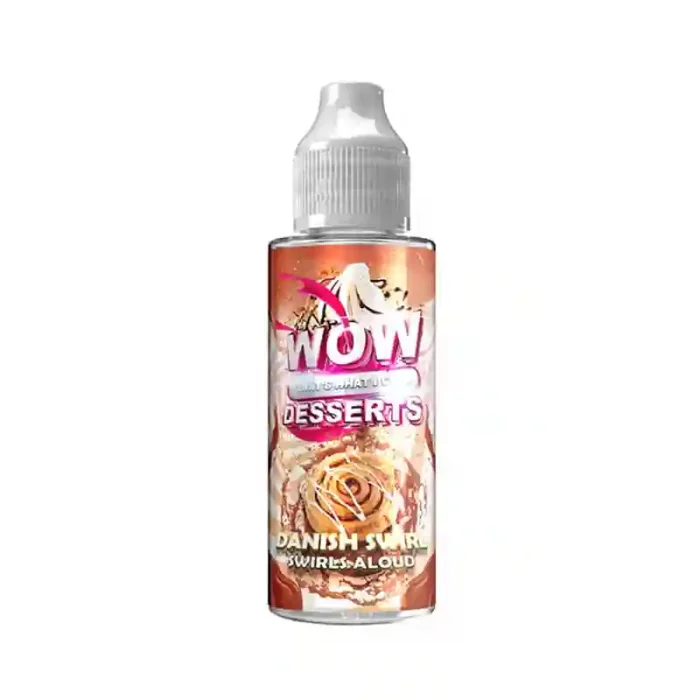 Wow Desserts Range Shortfill E-liquid Danish Swirl | Guardian Vape Shop