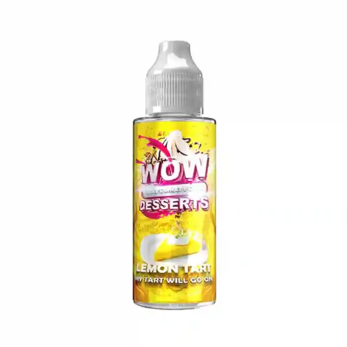 Wow Desserts Range Shortfill E-liquid Lemon Tart | Guardian Vape Shop