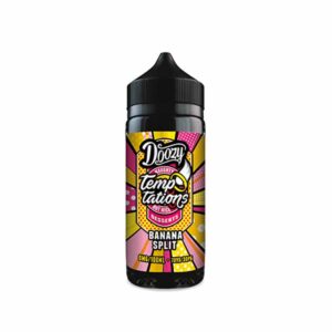 Doozy Temptations Range Shortfill E-liquid Banana-Split | Guardian Vape Shop