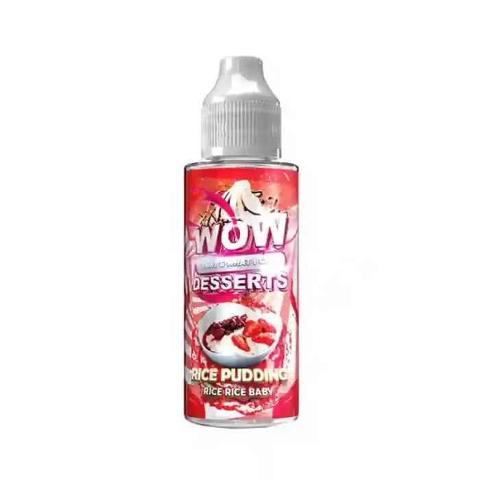 Wow Desserts Range Shortfill E-liquid Rice Pudding | Guardian Vape Shop