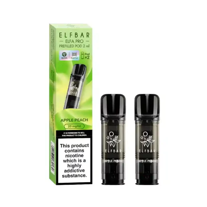 Elf Bar Elfa PRO Prefilled Vape Pods Apple Peach | Guardian Vape Shop
