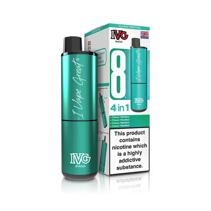 IVG 2400 4 in 1 Flavours Classic Menthol | Guardian Vape Shop