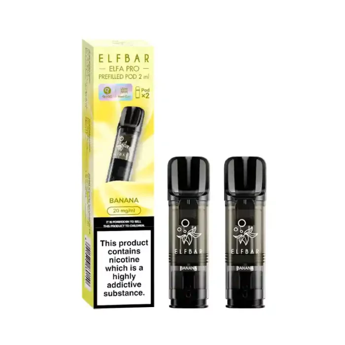 Elf Bar Elfa PRO Prefilled Vape Pods Banana | Guardian Vape Shop