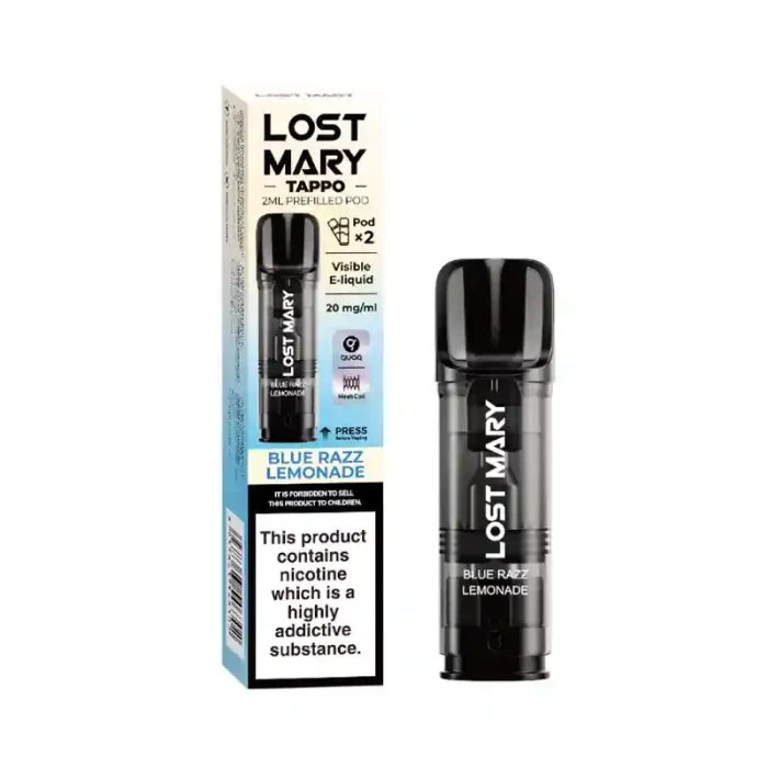 Lost Mary Tappo Prefilled Vape Pods Blue Razz Lemonade | Guardian Vape Shop