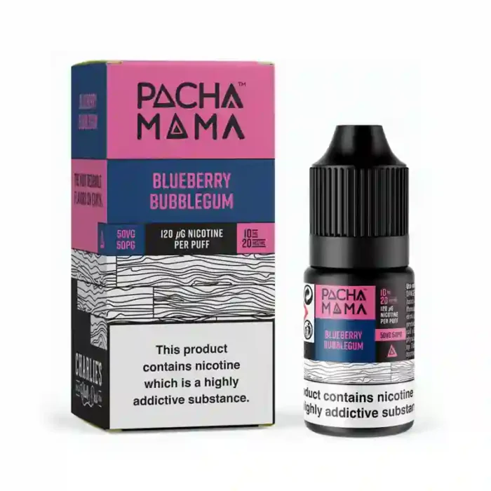 Pacha Mama Bar Salt Nic Salt E-Liquids Blueberry BubbleGum | Guardian Vape Shop