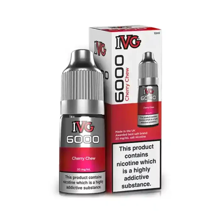 IVG 6000 Nic Salt E-Liquids Cherry Chew | Guardian Vape Shop