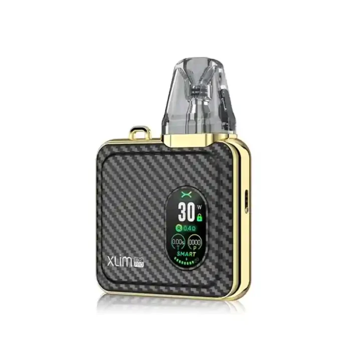 Oxva Xlim SQ Pro Pod Vape Kit Gold Carbon | Guardian Vape Shop