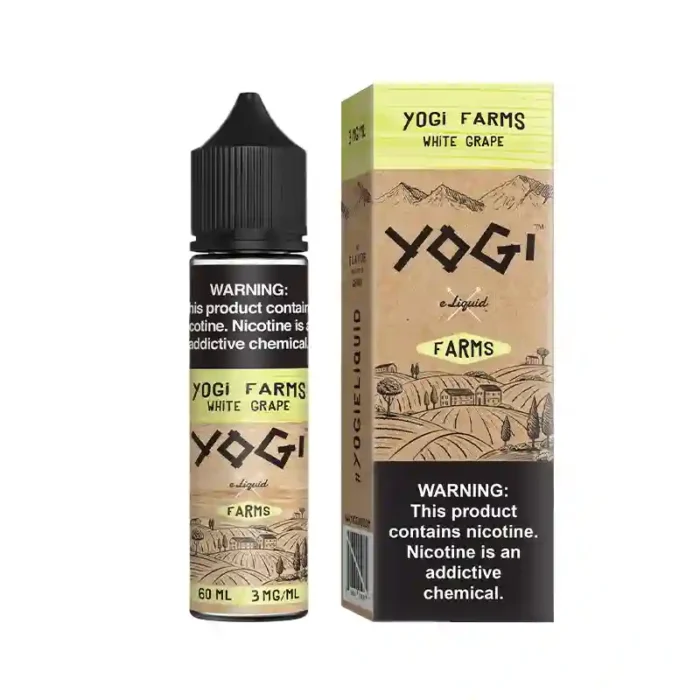 YOGI Farms Range Shortfill E-liquids White Grape | Guardian Vape Shop