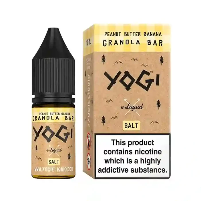 YOGI Granola Bar Range Nic Salt E-Liquids Peanut Butter Banana Granola | Guardian Vape Shop