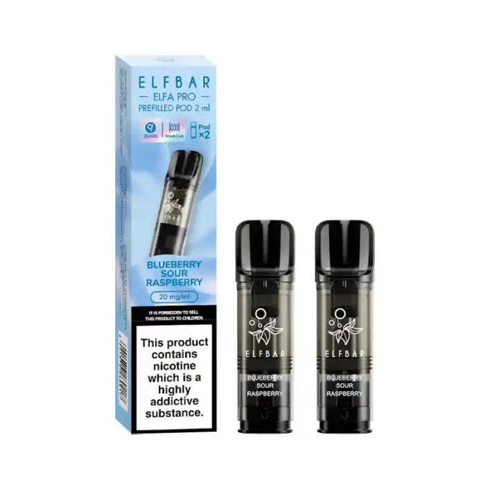 Elf Bar Elfa PRO Prefilled Vape Pods Blueberry Sour Raspberry | Guardian Vape Shop