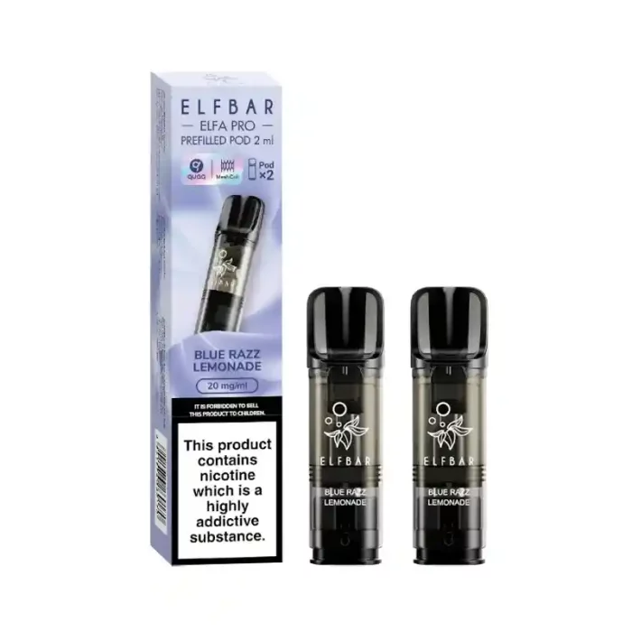 Elf Bar Elfa PRO Prefilled Vape Pods Blue Razz Lemonade | Guardian Vape Shop