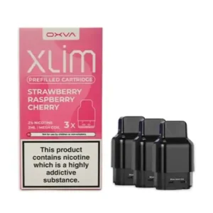 Oxva Xlim Pods Prefilled E-Liquid Cartridges Strawberry Raspberry Cherry | Guardian Vape Shop
