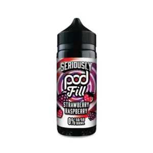 Seriously Pod Fill Range Shortfill E-liquid Strawberry Raspberry | Guardian Vape Shop