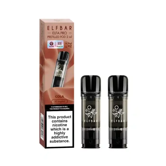 Elf Bar Elfa PRO Prefilled Vape Pods Cola | Guardian Vape Shop