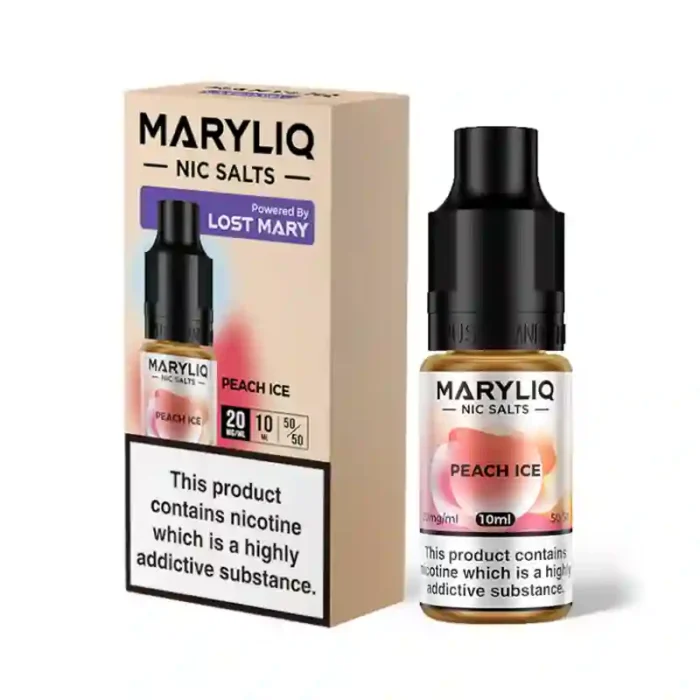 Lost Mary MaryLiq Nic Salt E-Liquids Peach Ice | Guardian Vape Shop