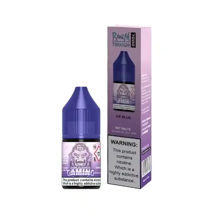 R and M Tornado 7000 Nic Salt E-Liquids Dr Blue | Guardian Vape Shop