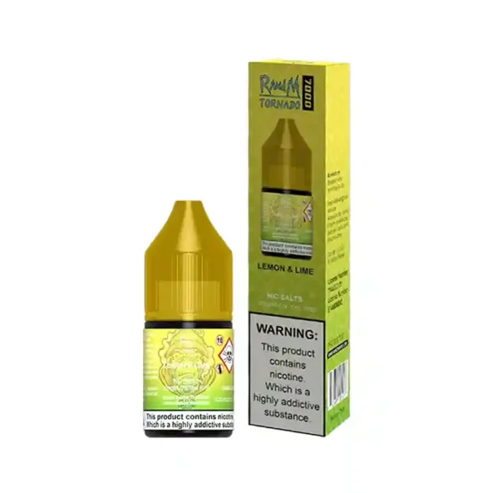 R and M Tornado 7000 Nic Salt E-Liquids Lemon Lime | Guardian Vape Shop