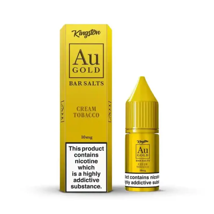 Kingston AU Gold Range Nic Salt E-Liquids Cream Tobacco | Guardian Vape Shop