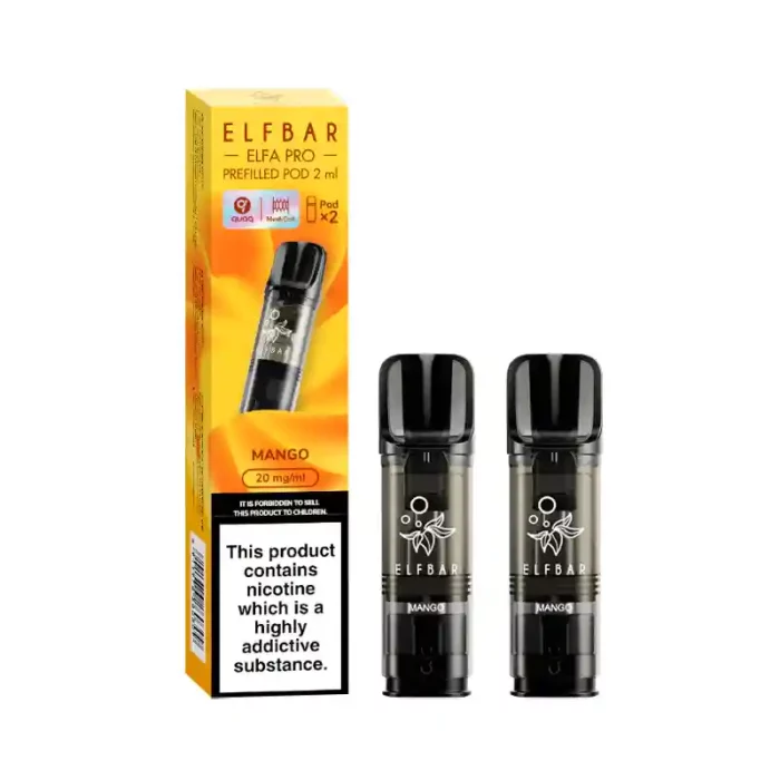 Elf Bar Elfa PRO Prefilled Vape Pods Mango | Guardian Vape Shop
