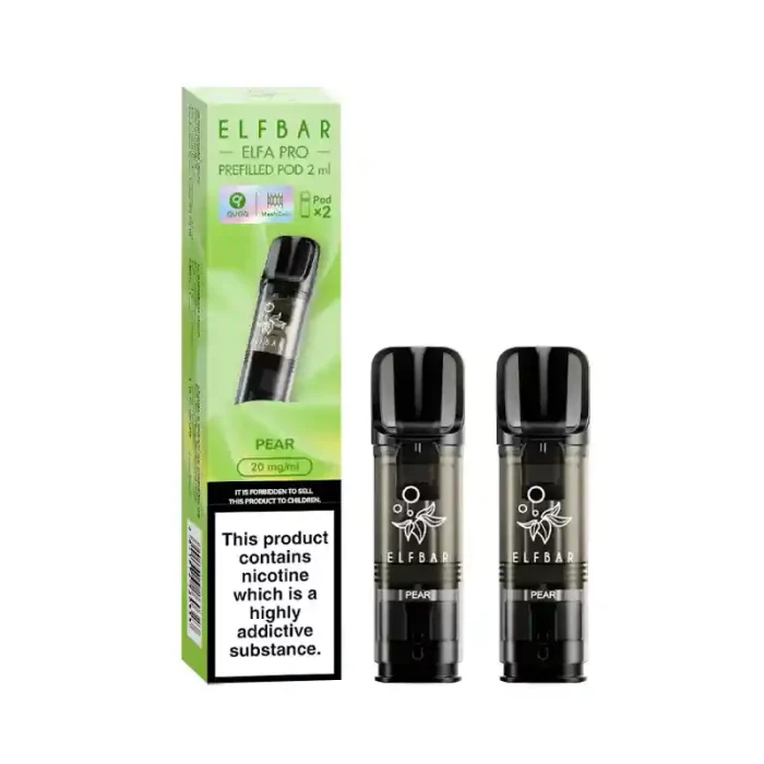 Elf Bar Elfa PRO Prefilled Vape Pods Pear | Guardian Vape Shop