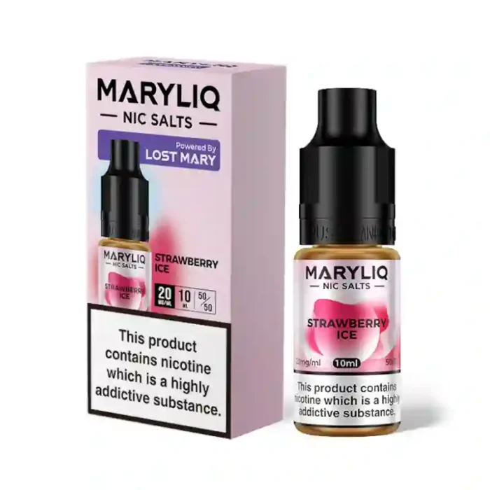 Lost Mary MaryLiq Nic Salt E-Liquids Strawberry Ice | Guardian Vape Shop