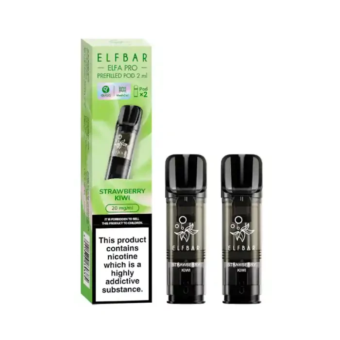 Elf Bar Elfa PRO Prefilled Vape Pods Strawberry Kiwi | Guardian Vape Shop