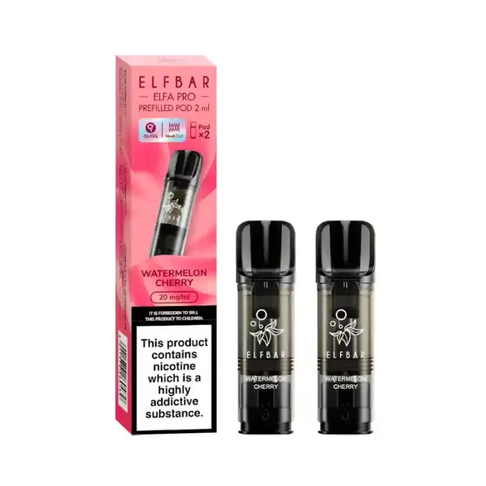 Elf Bar Elfa PRO Prefilled Vape Pods Watermelon Cherry | Guardian Vape Shop