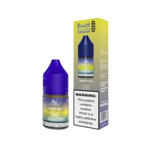R and M Tornado 7000 Nic Salt E-Liquids Grape Ice | Guardian Vape Shop