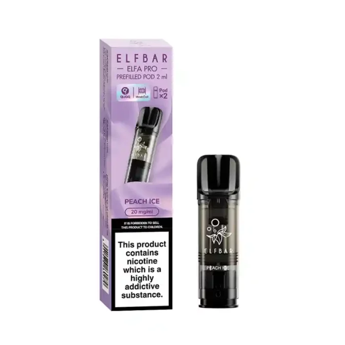 Elf Bar Elfa PRO Prefilled Vape Pods Peach Ice | Guardian Vape Shop