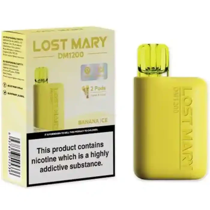 Lost Mary DM1200 Disposable Vape Kit Banana Ice | Guardian Vape Shop