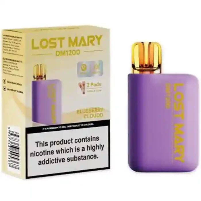 Lost Mary DM1200 Disposable Vape Kit Blueberry Cloudd | Guardian Vape Shop