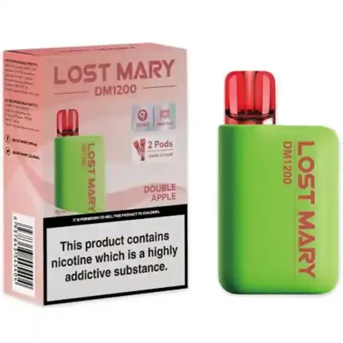 Lost Mary DM1200 Disposable Vape Kit Double Apple | Guardian Vape Shop