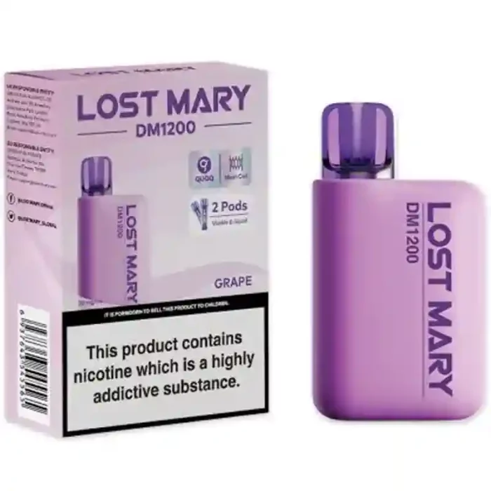 Lost Mary DM1200 Disposable Vape Kit Grape | Guardian Vape Shop