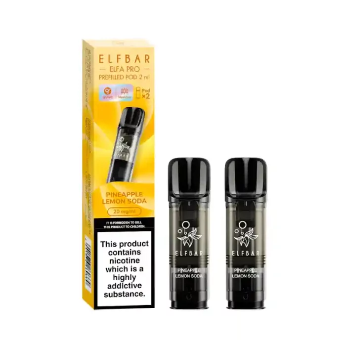 Elf Bar Elfa PRO Prefilled Vape Pods Pineapple Lemon Soda | Guardian Vape Shop