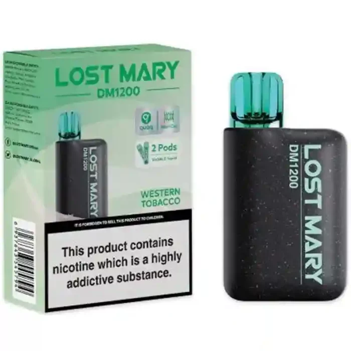 Lost Mary DM1200 Disposable Vape Kit Western Tobacco | Guardian Vape Shop
