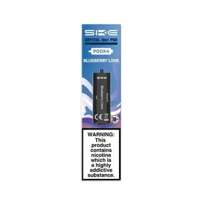 SKE Crystal 4in1 Prefilled Vape Pods Blueberry Lime | Guardian Vape Shop