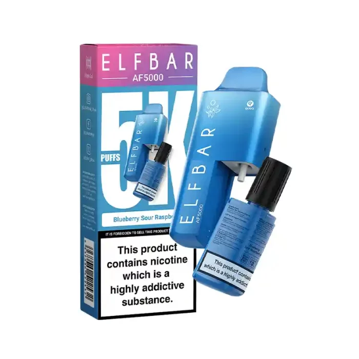 ElfBar AF5000 Disposable Vape Kit Blueberry Sour Raspberry | Guardian Vape Shop