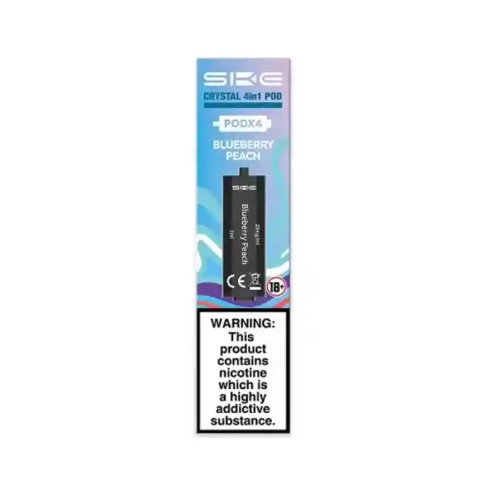 SKE Crystal 4in1 Prefilled Vape Pods Blueberry Peach | Guardian Vape Shop