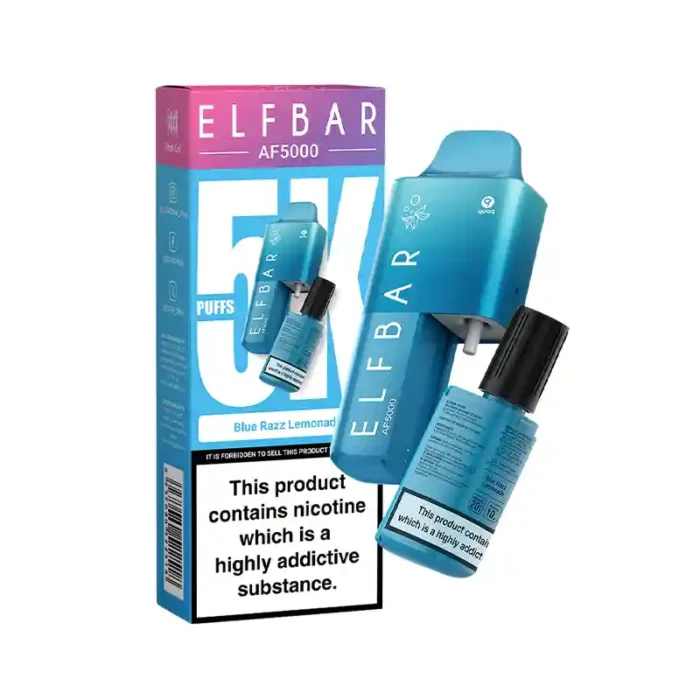 Elf Bar AF5000 Disposable Vape Kit Blue Razz Lemonade | Guardian Vape Shop
