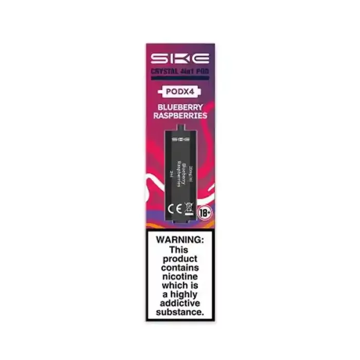 SKE Crystal 4in1 Prefilled Vape Pods Blueberry Raspberries | Guardian Vape Shop