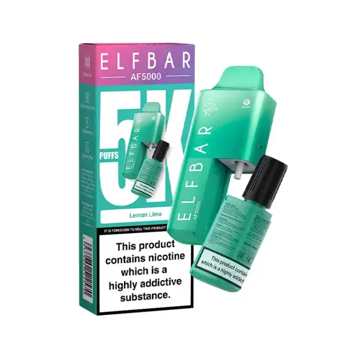 ElfBar AF5000 Disposable Vape Kit Lemon Lime | Guardian Vape Shop
