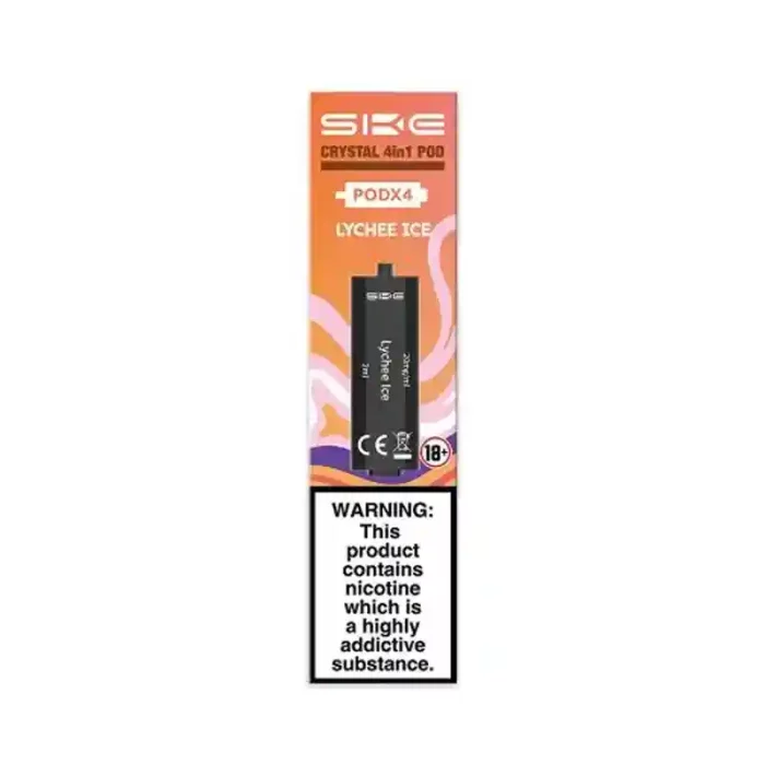 SKE Crystal 4in1 Prefilled Vape Pods Lychee Ice | Guardian Vape Shop