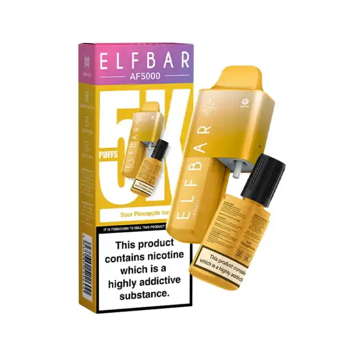 Elf Bar AF5000 Disposable Vape Kit Sour Pineapple Ice | Guardian Vape Shop