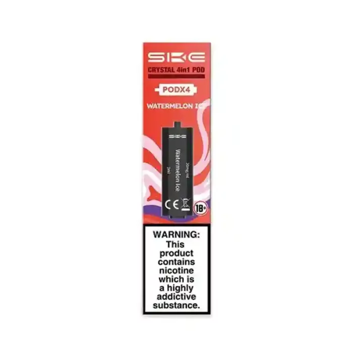 SKE Crystal 4in1 Prefilled Vape Pods Watermelon Ice | Guardian Vape Shop